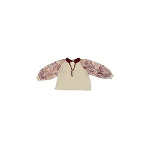 Anthropologie TINY Embroidered Balloon Sleeved Top - Women’s Size Medium